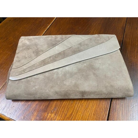 Nina Handbags - 1980s Vintage Clutch or Crossbody Purse Preppy Minimalist Chic Style